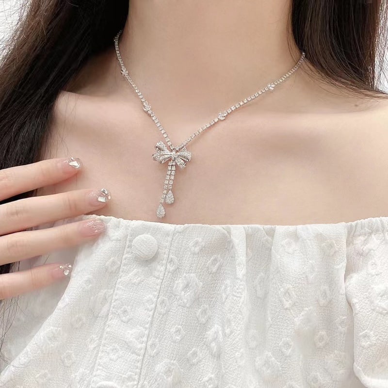 14k Gold 4 Ct Natural H Diamond Necklace - 3