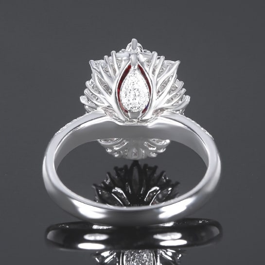 14k Gold 2.68 Ctw Natural Spinel & Diamond Ring/pendant( Without Chain ) - 5