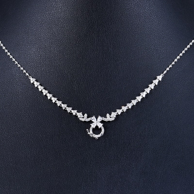 14k Gold 1.2 Ct Natural H Diamond Necklace: Ref:230939091 // gold content:14k gold // main gemstone:diamond // shape:multiply // carat weight:1. 2ct // clarity grade:vs-si // color:h // treatment:natural // Condition: NewLow Estimate: