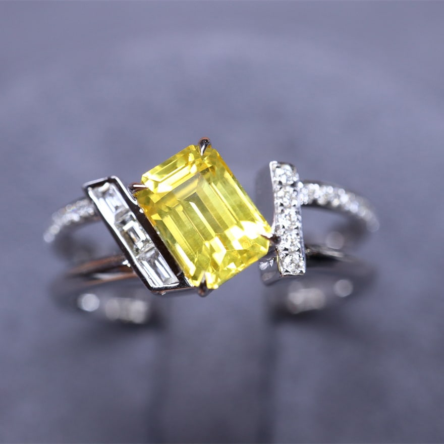 14k Gold 1.22 Ctw Natural Sapphire & Diamond Ring - 8