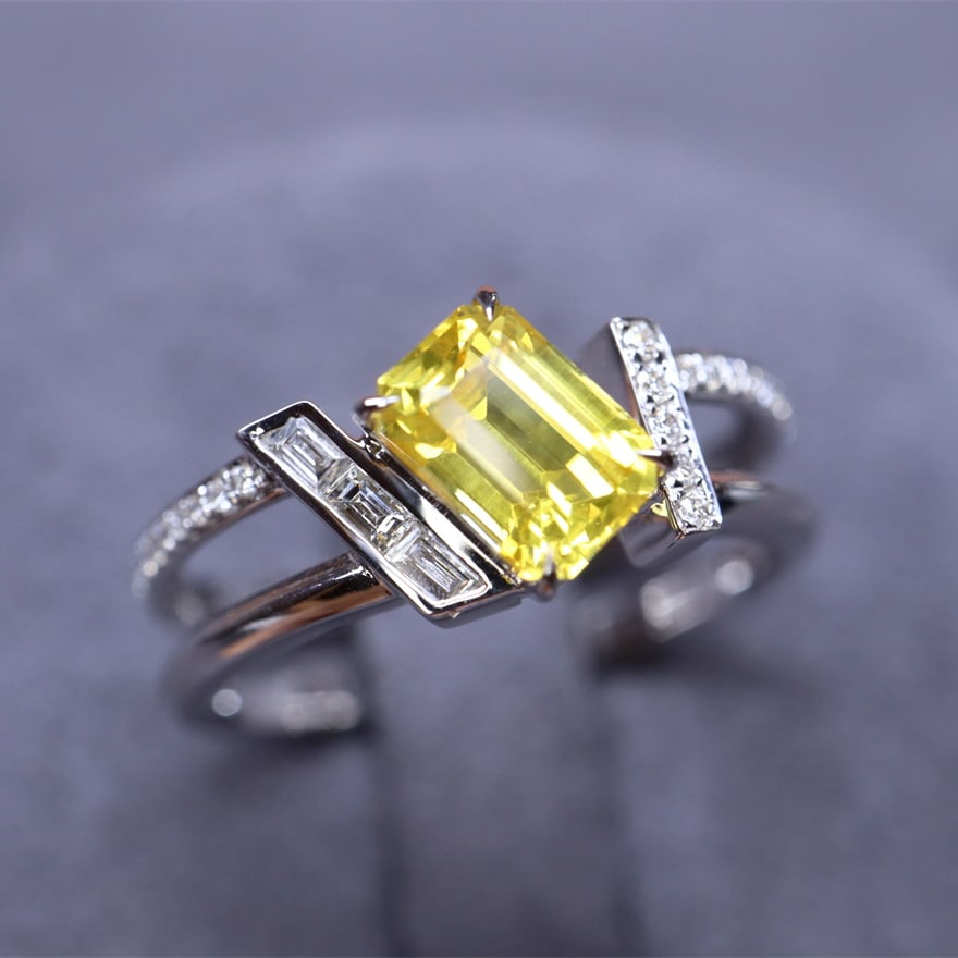 14k Gold 1.22 Ctw Natural Sapphire & Diamond Ring - 9