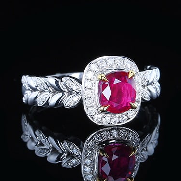 14k Gold 1.2 Ctw Natural Ruby & Diamond Ring - 4