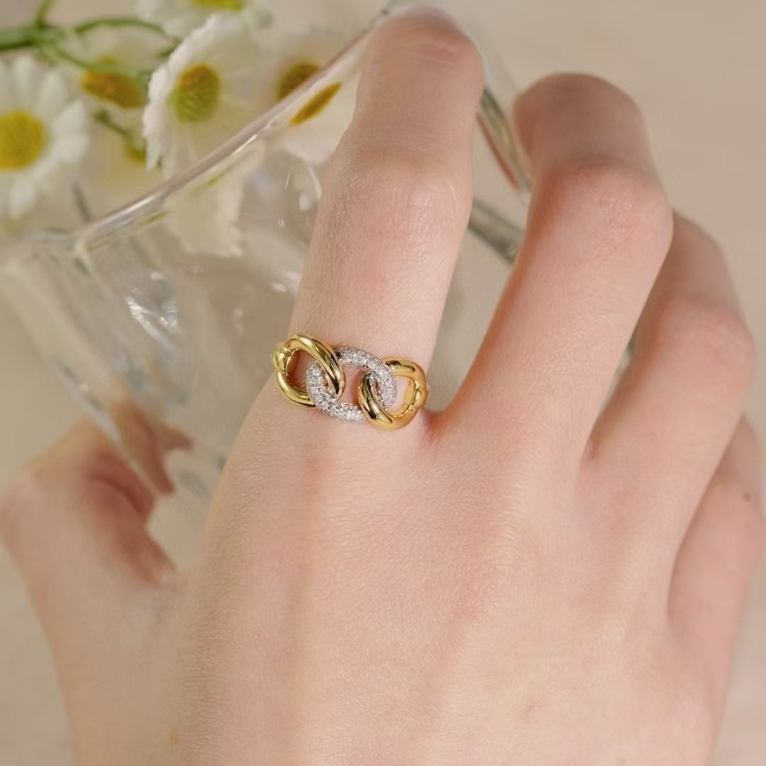 14k Gold 0.28 Ct Natural H Diamond Ring - 2