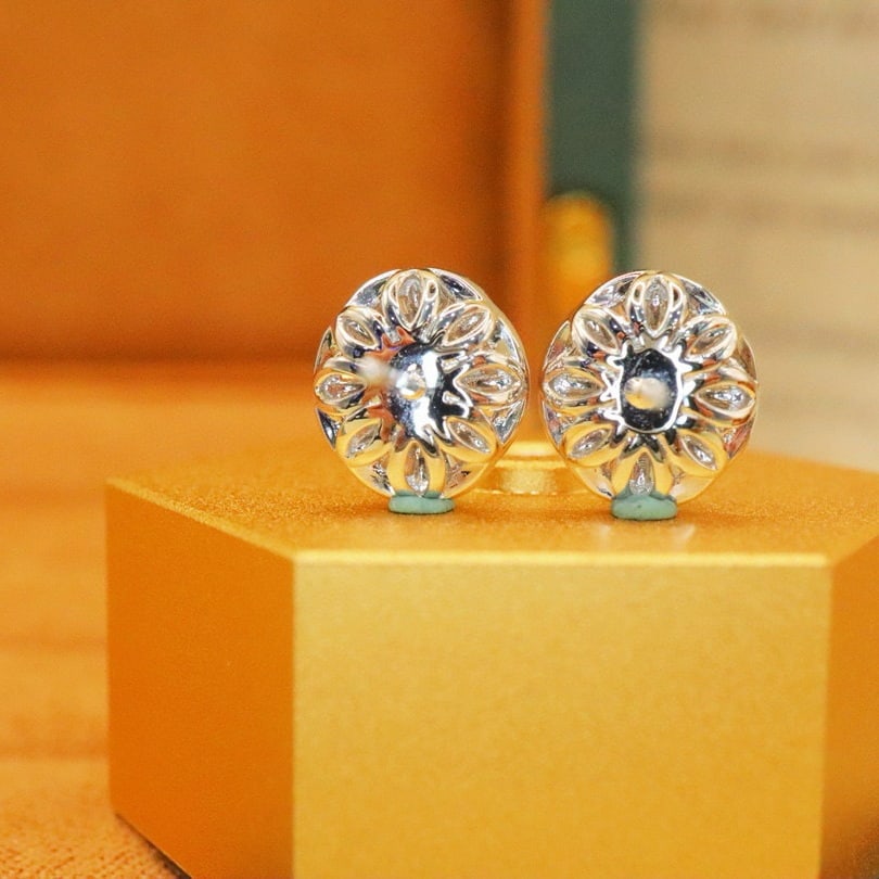 14k Gold 1.66 Ctw Natural Sapphire & Diamond Earrings - 4