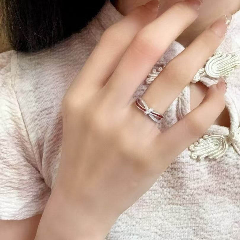 14k Gold 0.65 Ctw Natural Ruby & Diamond Ring - 2