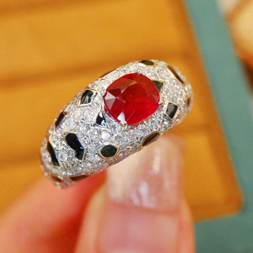 14k Gold 2.24 Ctw Natural Ruby & Diamond Ring - 3