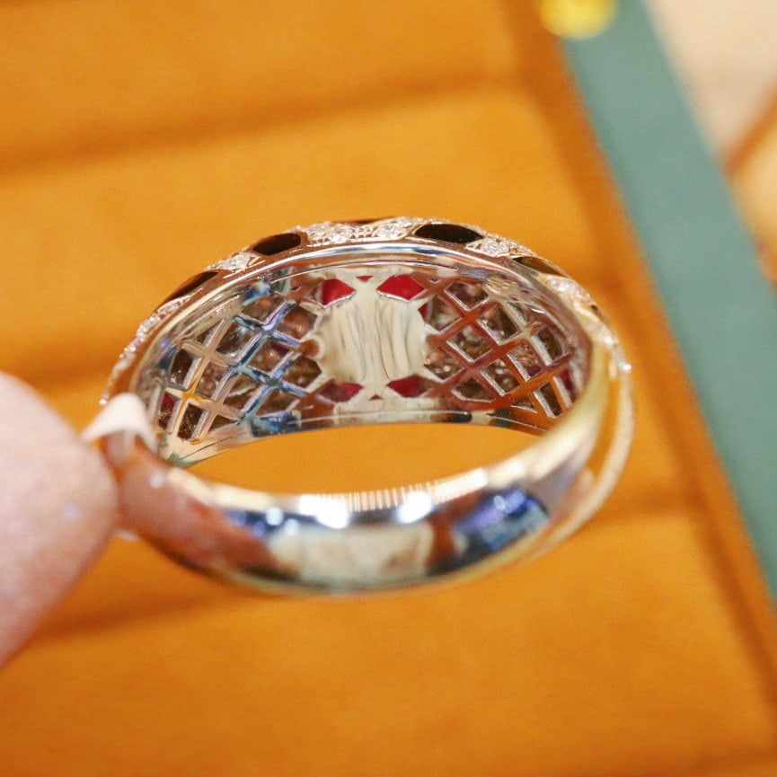 14k Gold 2.24 Ctw Natural Ruby & Diamond Ring - 4