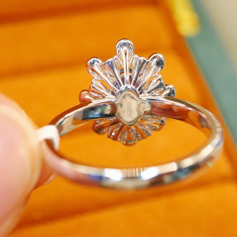 14k Gold 1.63 Ctw Natural Sapphire & Diamond Ring - 4