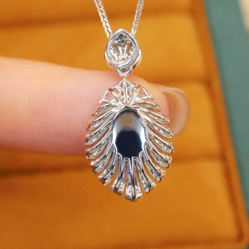 14k Gold 1.39 Ctw Natural Ruby & Diamond Pendant( Without Chain ) - 4