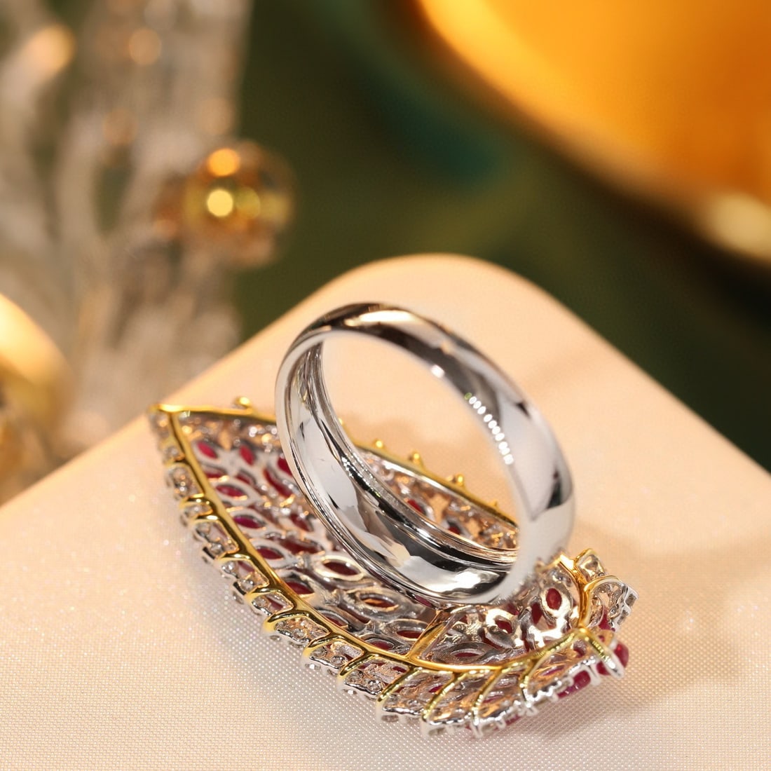 14k Gold 5.05 Ctw Natural Ruby & Diamond Ring - 5