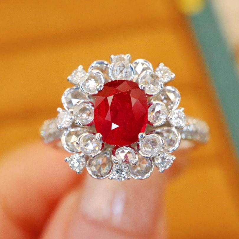 14k Gold 1.82 Ctw Natural Ruby & Diamond Ring (1 of 6)