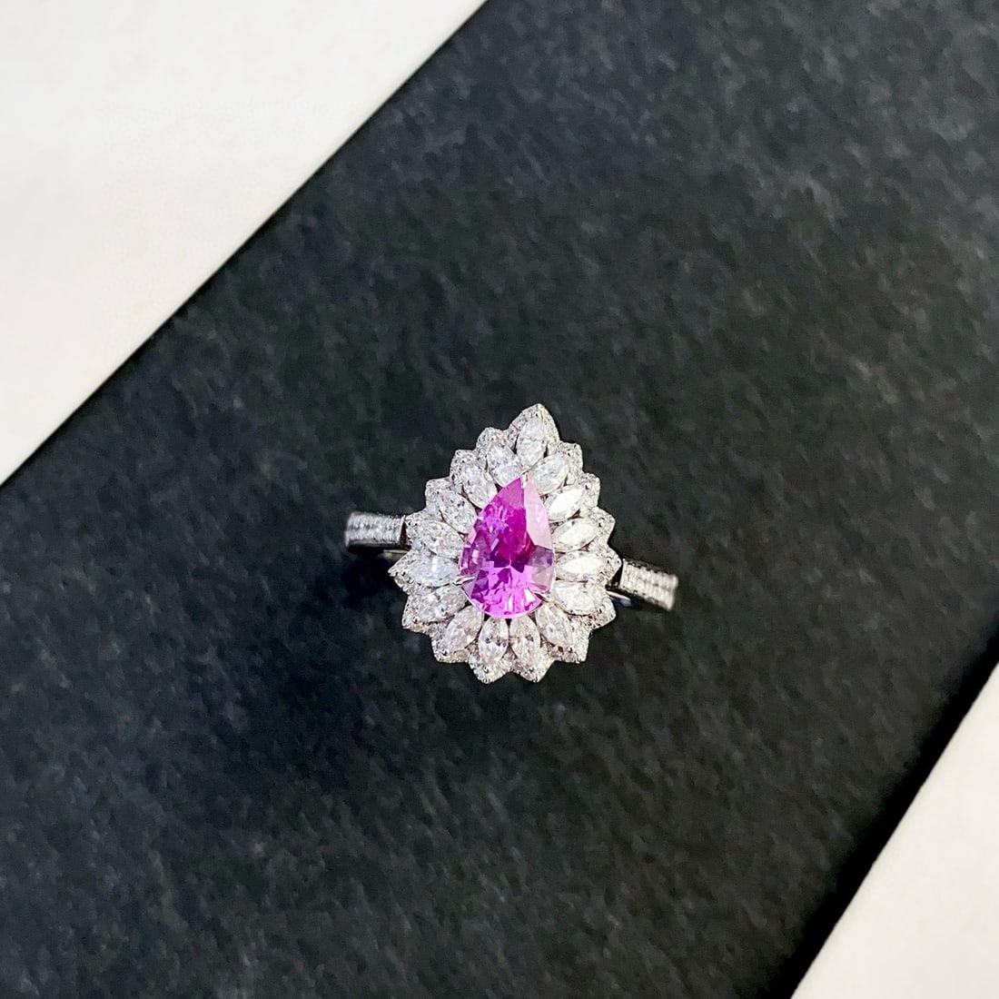 14k Gold 1.84 Ctw Natural Sapphire & Diamond Ring/pendant( Without Chain ) - 6