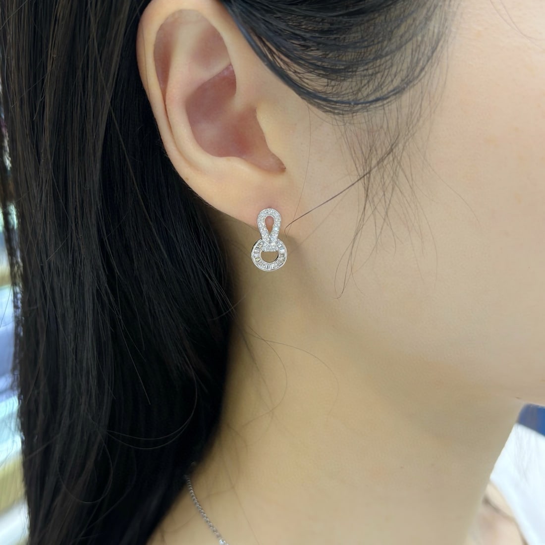 14k Gold 0.18 Ctw Natural H Diamond Earrings - 3