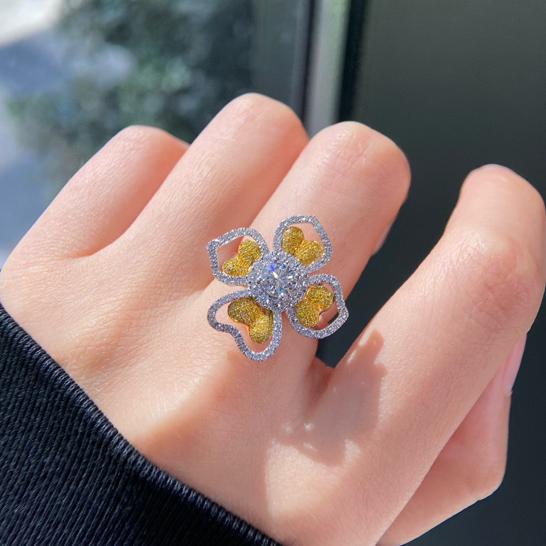 Gia Certified 14k Gold 1.33 Ctw Natural D Vs2 3ex Round Diamond Ring/pendant( Without Chain ) - 2