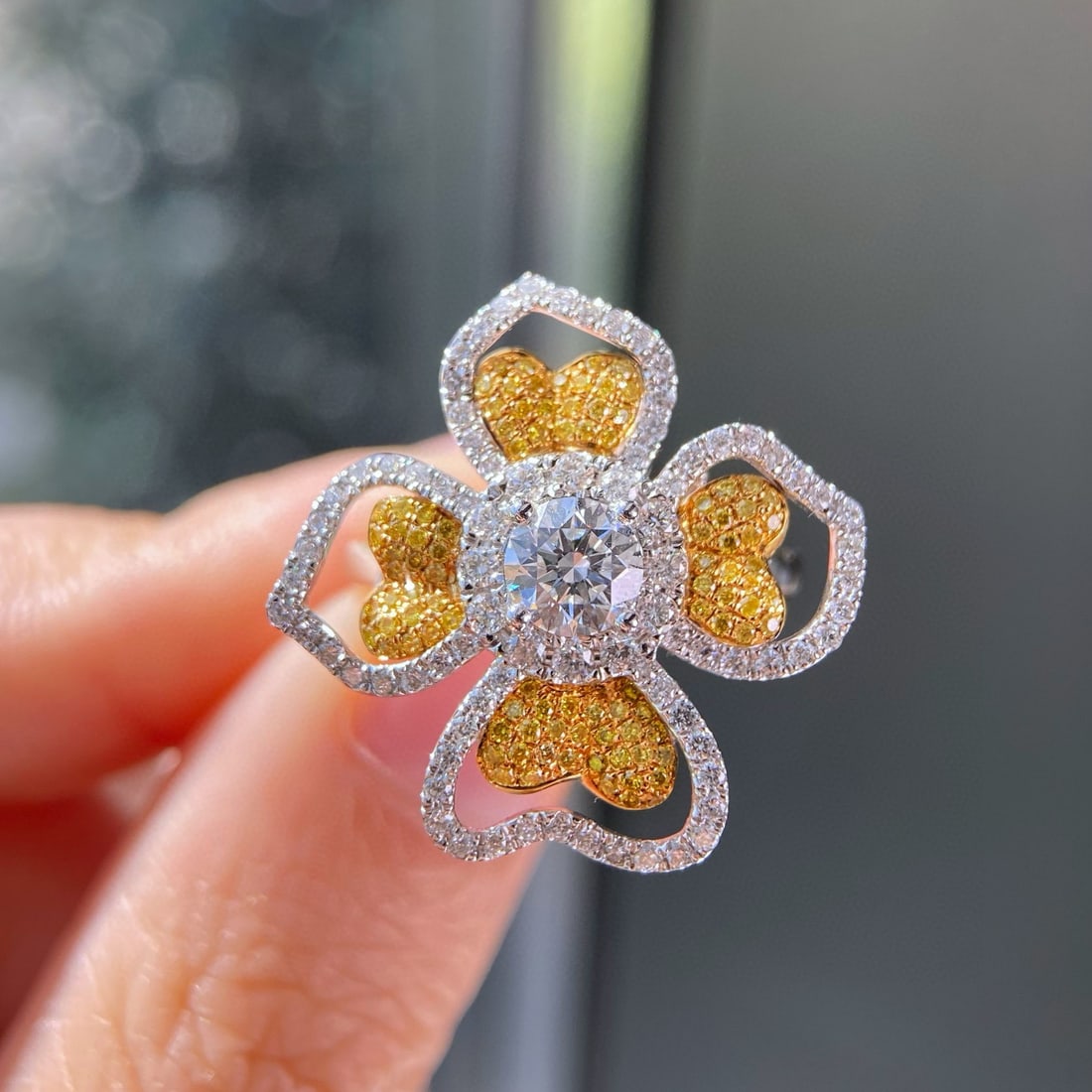 Gia Certified 14k Gold 1.33 Ctw Natural D Vs2 3ex Round Diamond Ring/pendant( Without Chain ) - 4