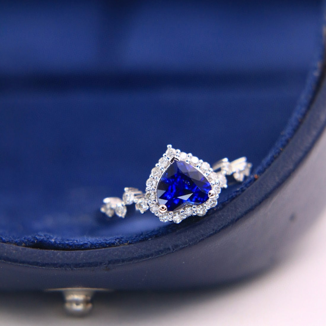 14k Gold 1.27 Ctw Natural Sapphire & Diamond Ring - 3