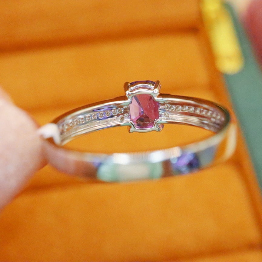 14k Gold 1.16 Ctw Natural Sapphire & Diamond Ring - 4