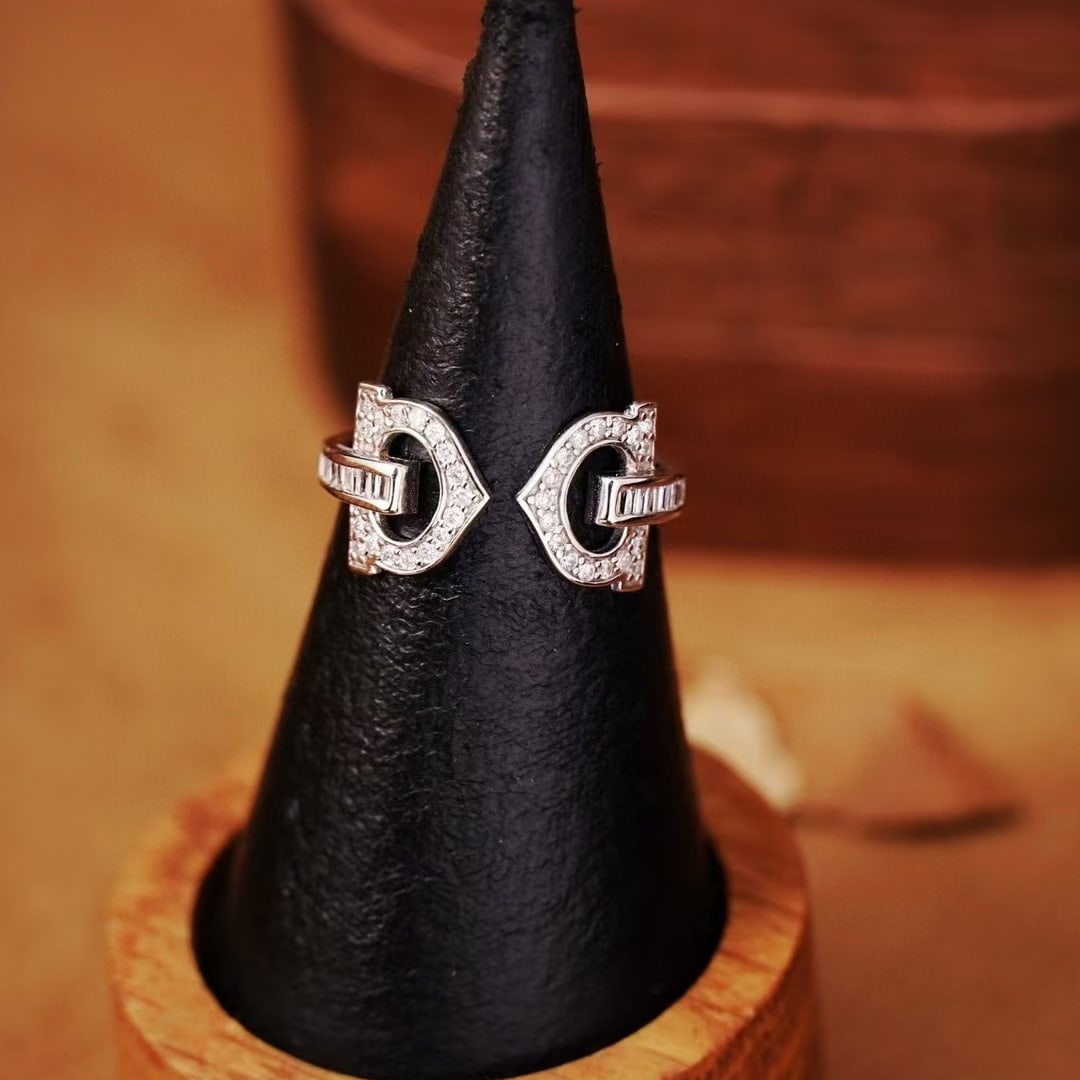 14k Gold 0.35 Ct Natural H Diamond Ring - 4