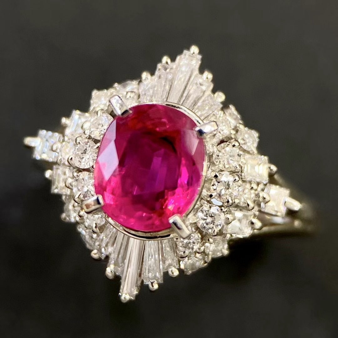 14k Gold 1.93 Ctw Natural Ruby & Diamond Ring - 3