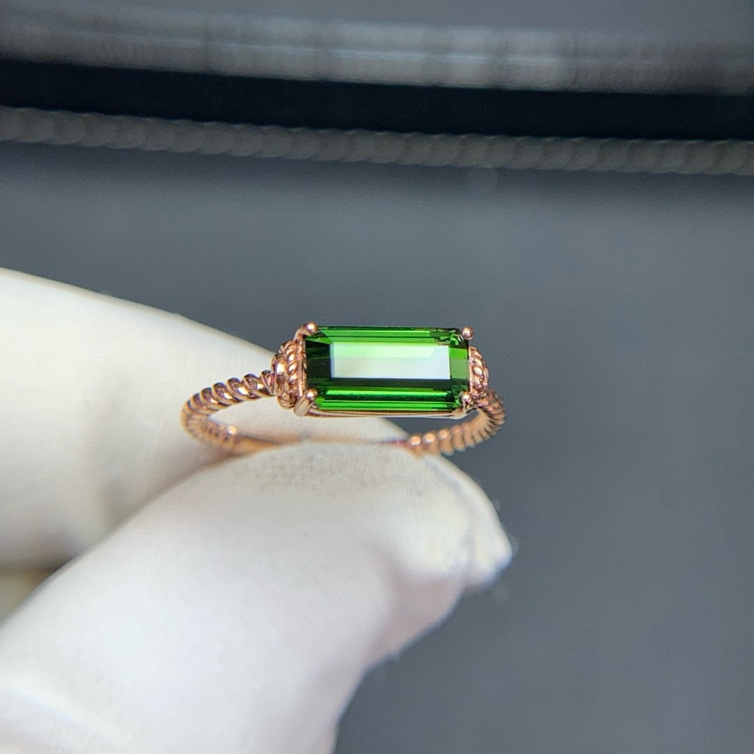 14k Gold 2.0 Ct Natural Tourmaline Ring - 2