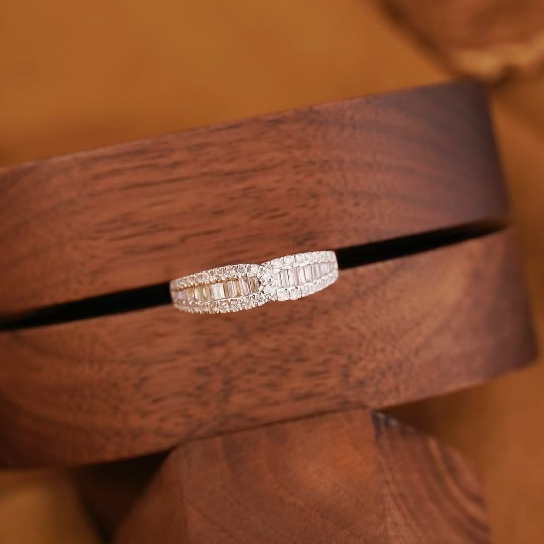 14k Gold 0.68 Ct Natural H Diamond Ring: Ref:230940420 // gold content:14k gold // ring size:7. 25us // // main gemstone:diamond // shape:multiply // carat weight:0. 68ct // clarity grade:vs-si // color:h // treatment:natural //