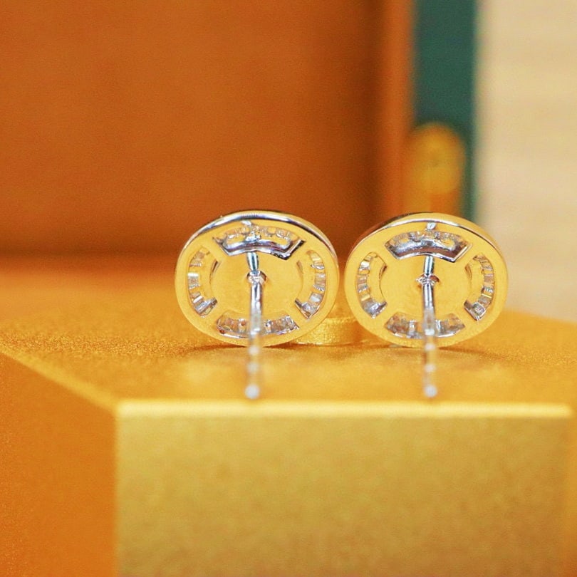 14k Gold 1.33 Ctw Natural Sapphire & Diamond Earrings - 2