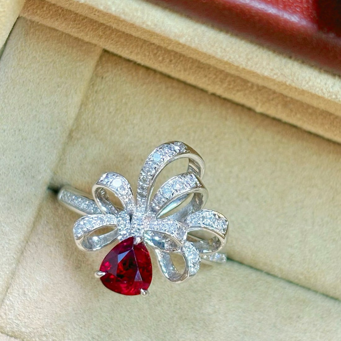 14k Gold 1.43 Ctw Natural Ruby & Diamond Ring - 2