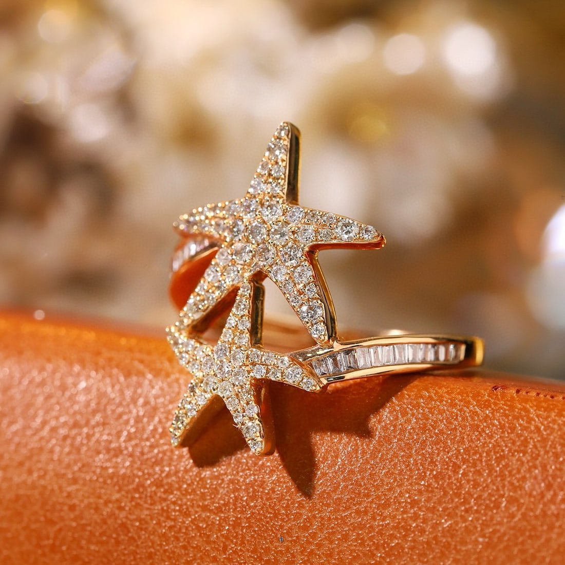 14k Gold 0.55 Ct Natural H Diamond Ring - 3