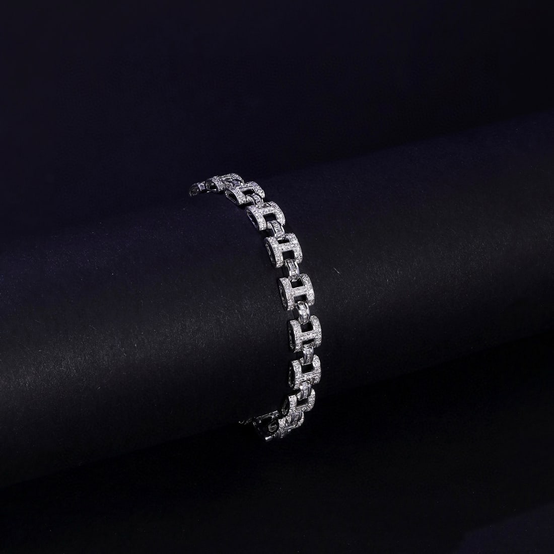 14k Gold 3.5 Ct Natural H Diamond Bracelet - 2