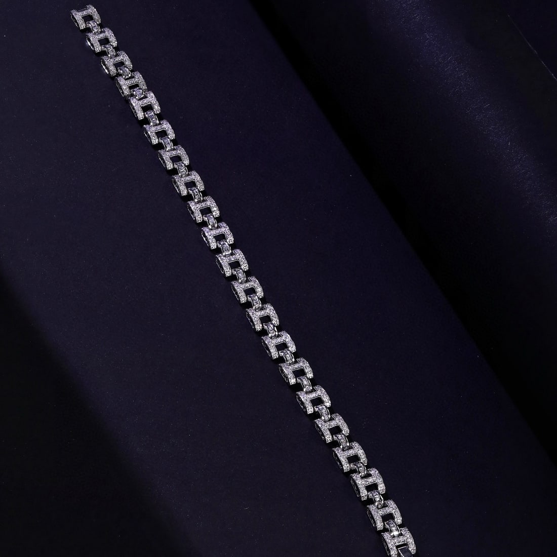 14k Gold 3.5 Ct Natural H Diamond Bracelet - 3