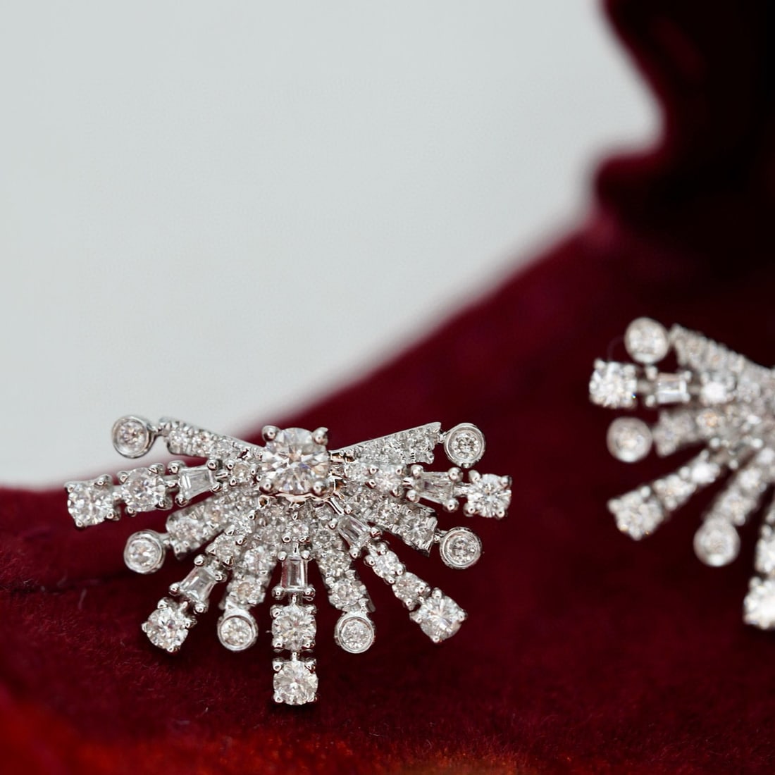 14k Gold 1.0 Ct Natural H Diamond Earrings - 7