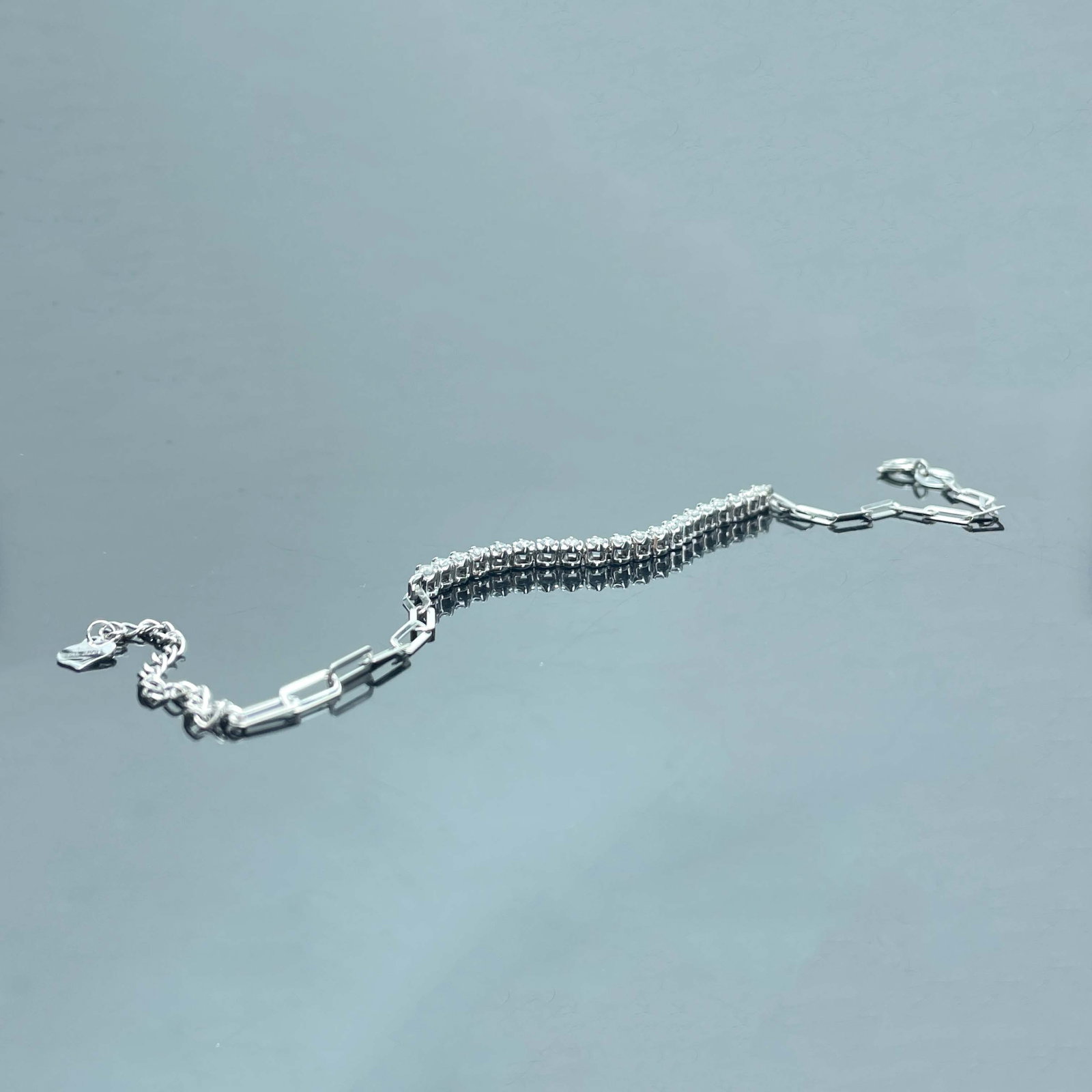 14k Gold 0.32 Ct Natural H Diamond Bracelet - 3