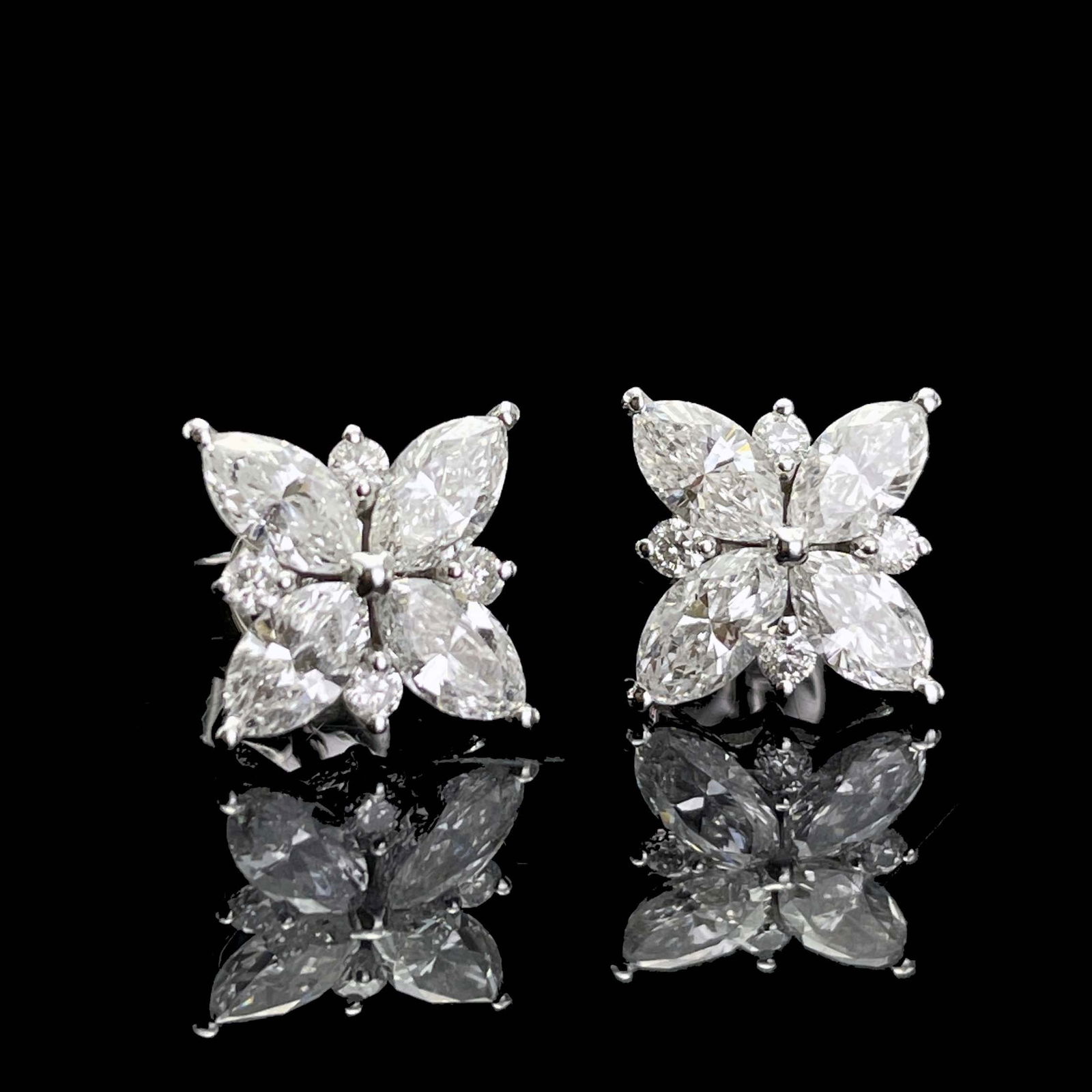 14k Gold 1.3 Ct Natural H Diamond Earrings - 3