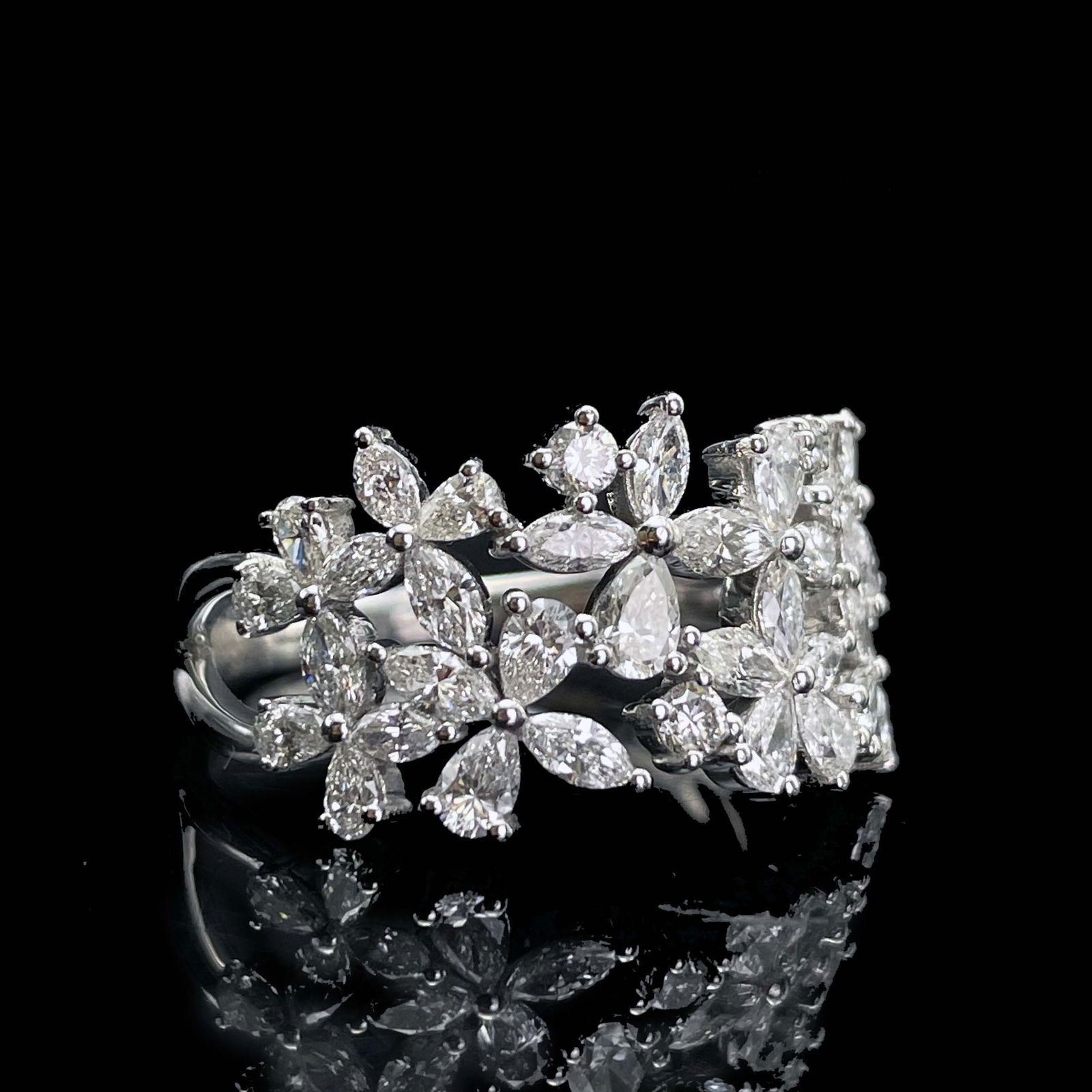 14k Gold 1.25 Ct Natural H Diamond Ring - 2