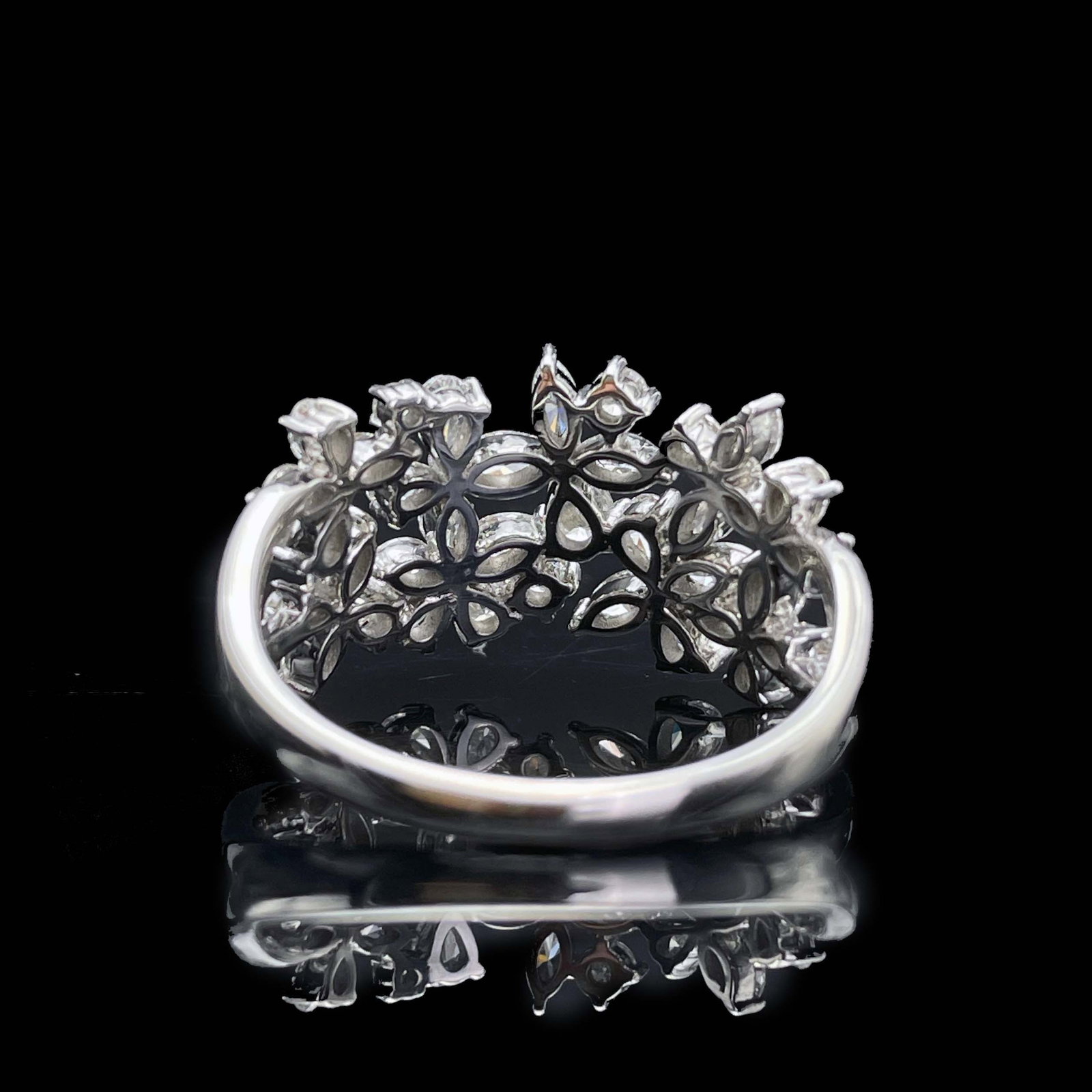 14k Gold 1.25 Ct Natural H Diamond Ring - 4