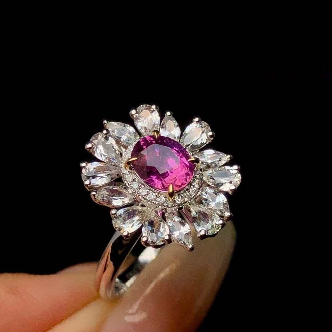 14k Gold 2.60 Ctw Natural Sapphire & Sapphire Ring/pendant( Without Chain ) - 2