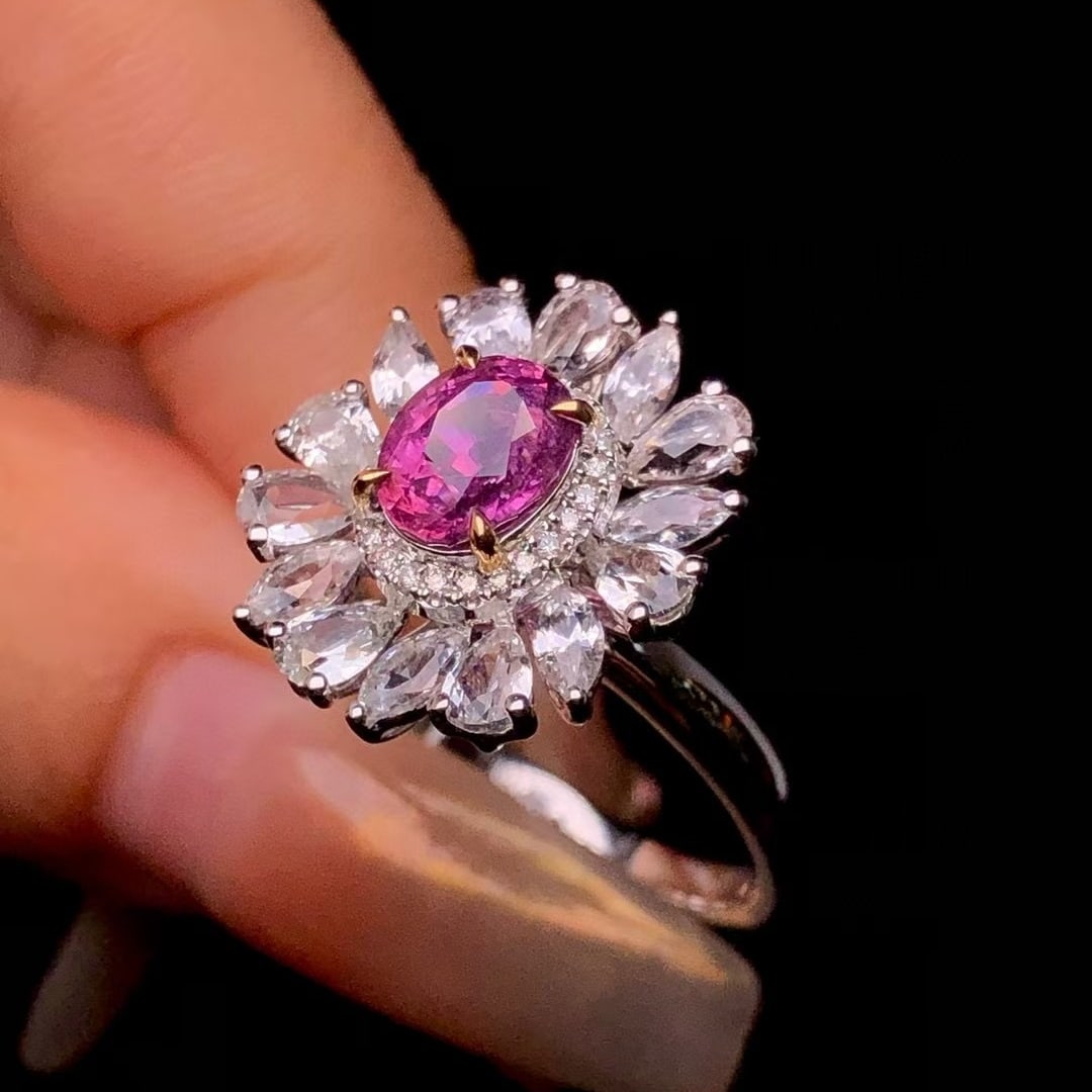 14k Gold 2.60 Ctw Natural Sapphire & Sapphire Ring/pendant( Without Chain ) - 3