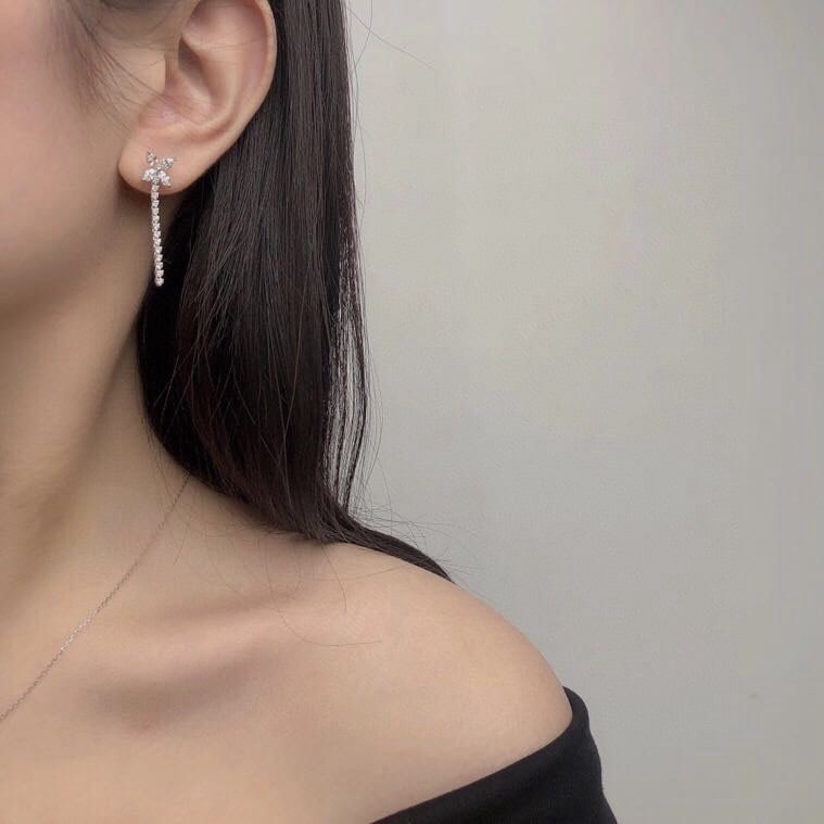 14k Gold 1.11 Ctw Natural H Diamond Earrings - 2