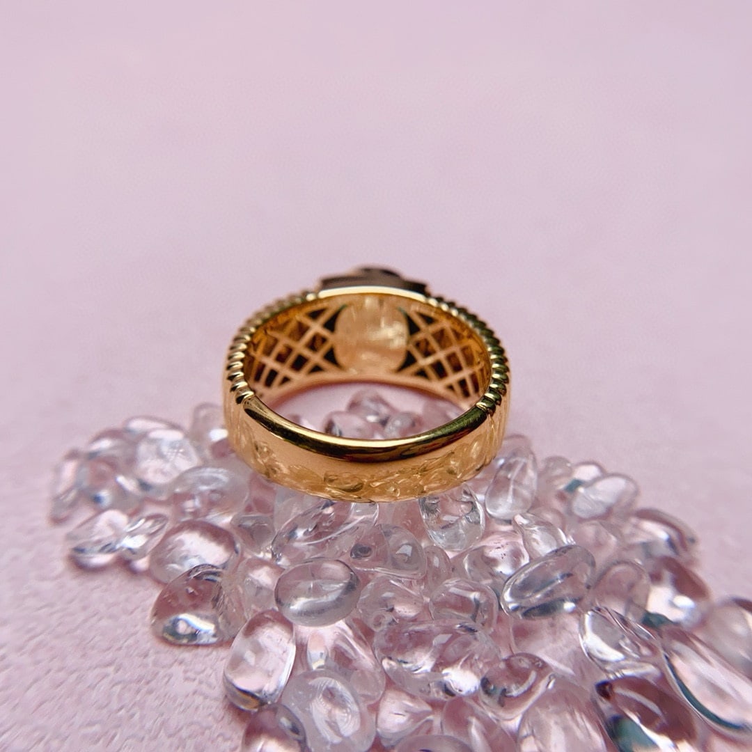 14k Gold 1.58 Ct Vivid Green Natural Emerald Ring - 2