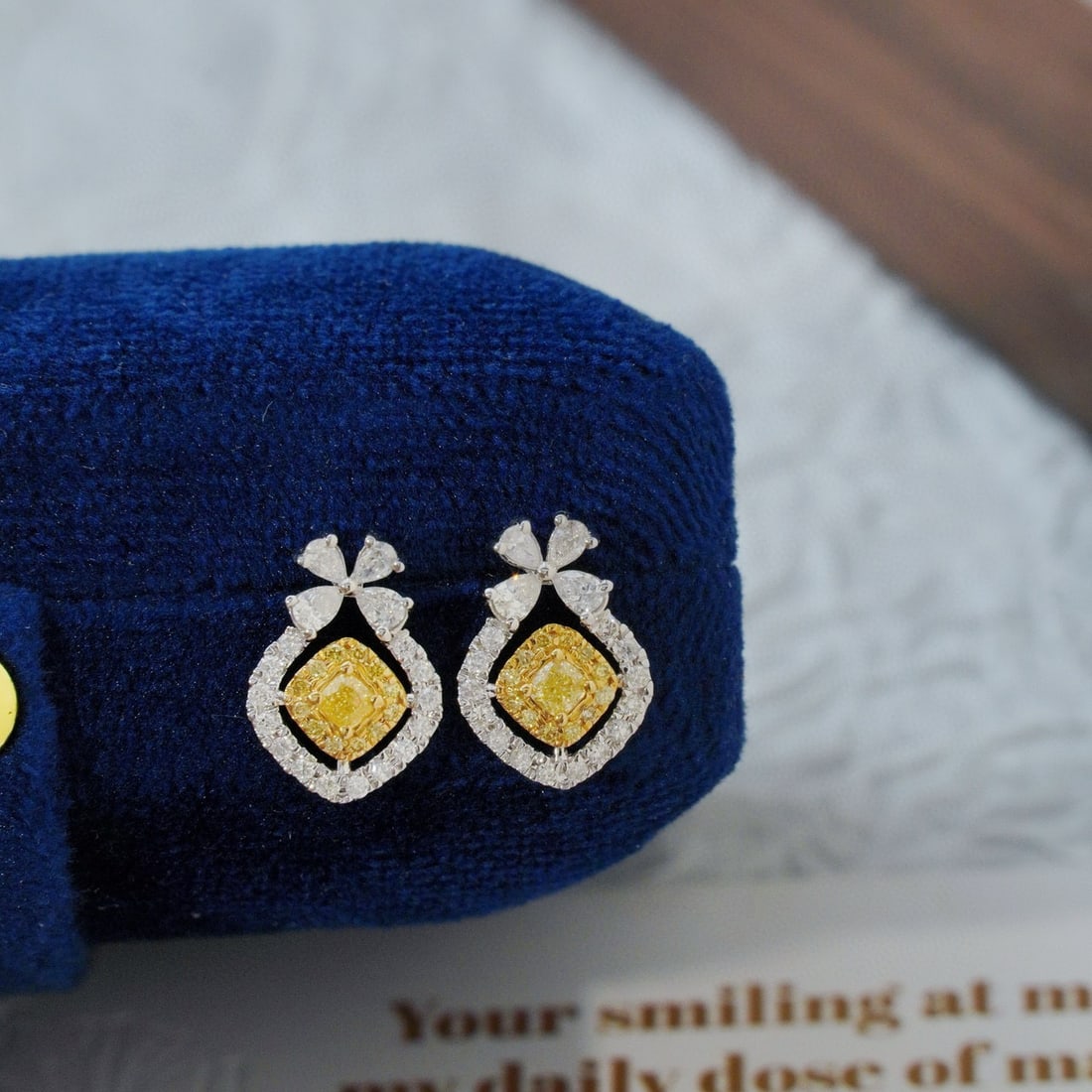 14k Gold 1.1 Ct Natural Color Diamond Earrings: Ref:230938085 // gold content:14k gold // main gemstone:diamond // shape:multiply // carat weight:1. 1ct // clarity grade:vs-si // color:color // treatment:natural // Condition: NewLow Estimate: