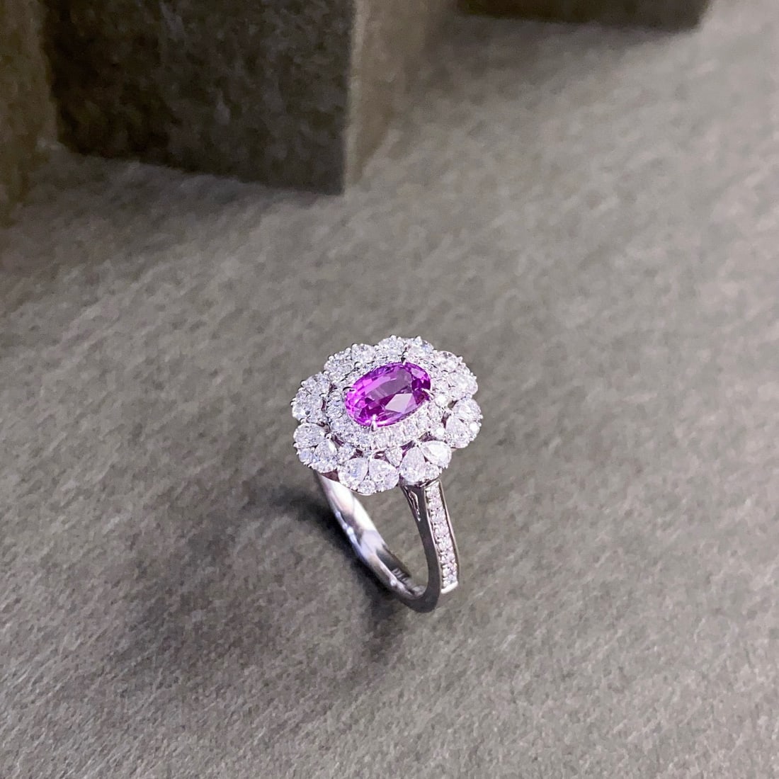 14k Gold 1.88 Ctw Natural Sapphire & Diamond Ring/pendant( Without Chain ) - 7