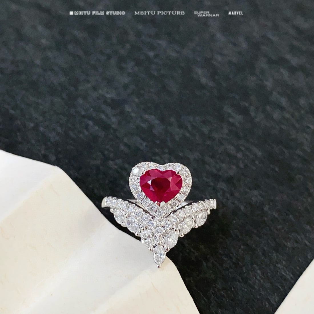 14k Gold 1.95 Ctw Natural Ruby & Diamond Ring - 7