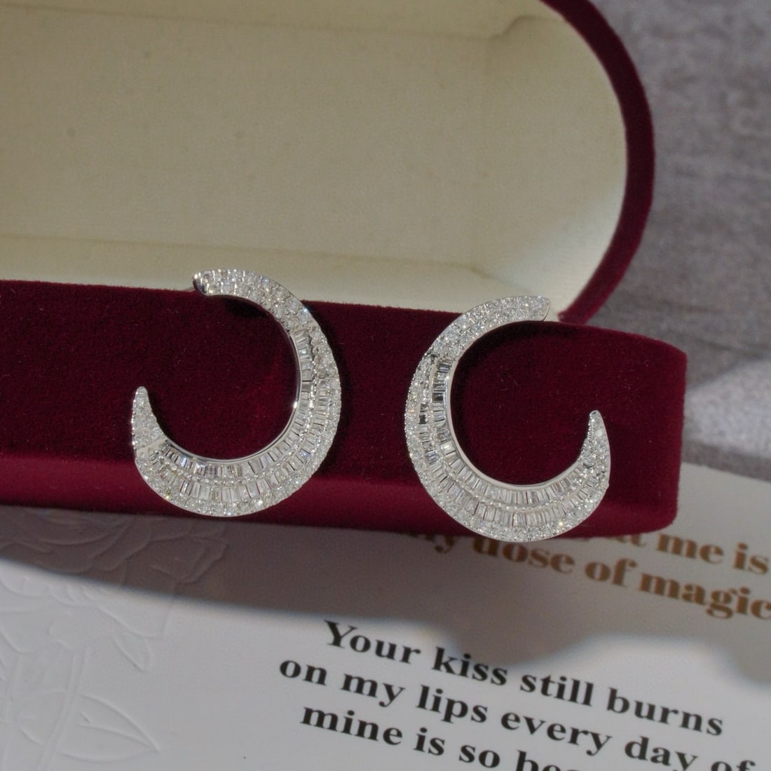 14k Gold 1.02 Ct Natural H Diamond Earrings - 2