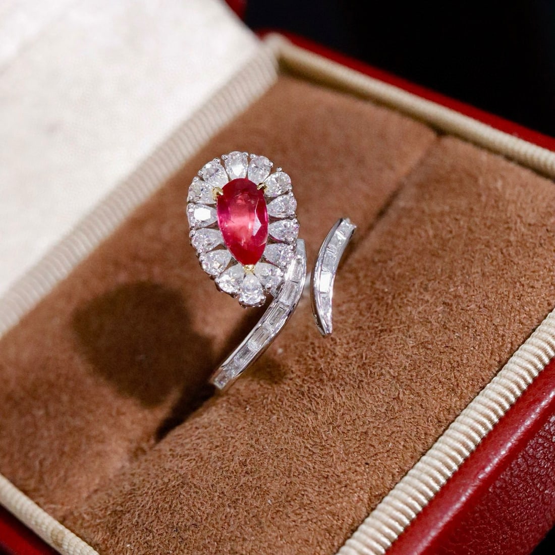 14k Gold 1.03 Ctw Natural Ruby & Diamond Ring - 3