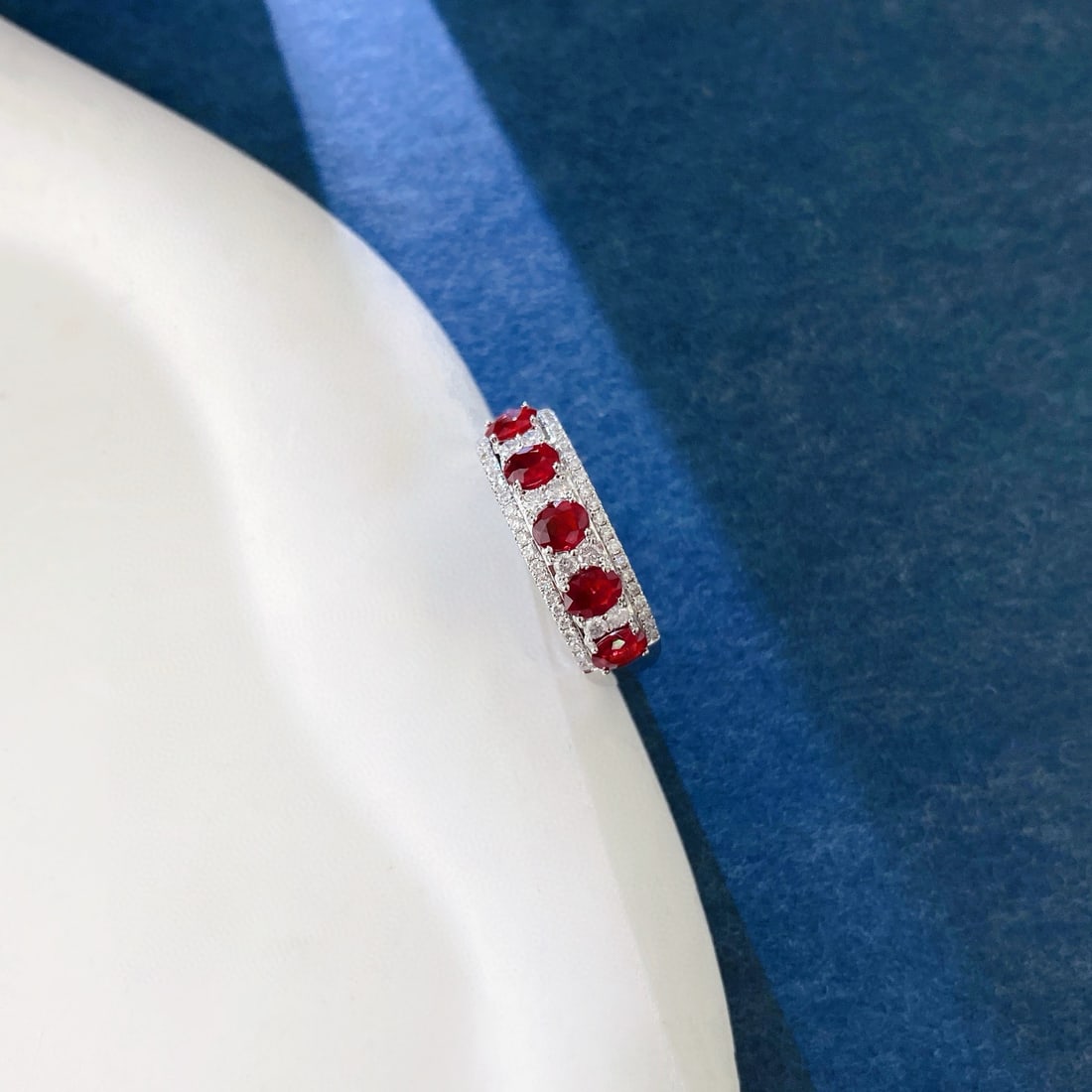 14k Gold 1.16 Ctw Natural Ruby & Diamond Ring - 4