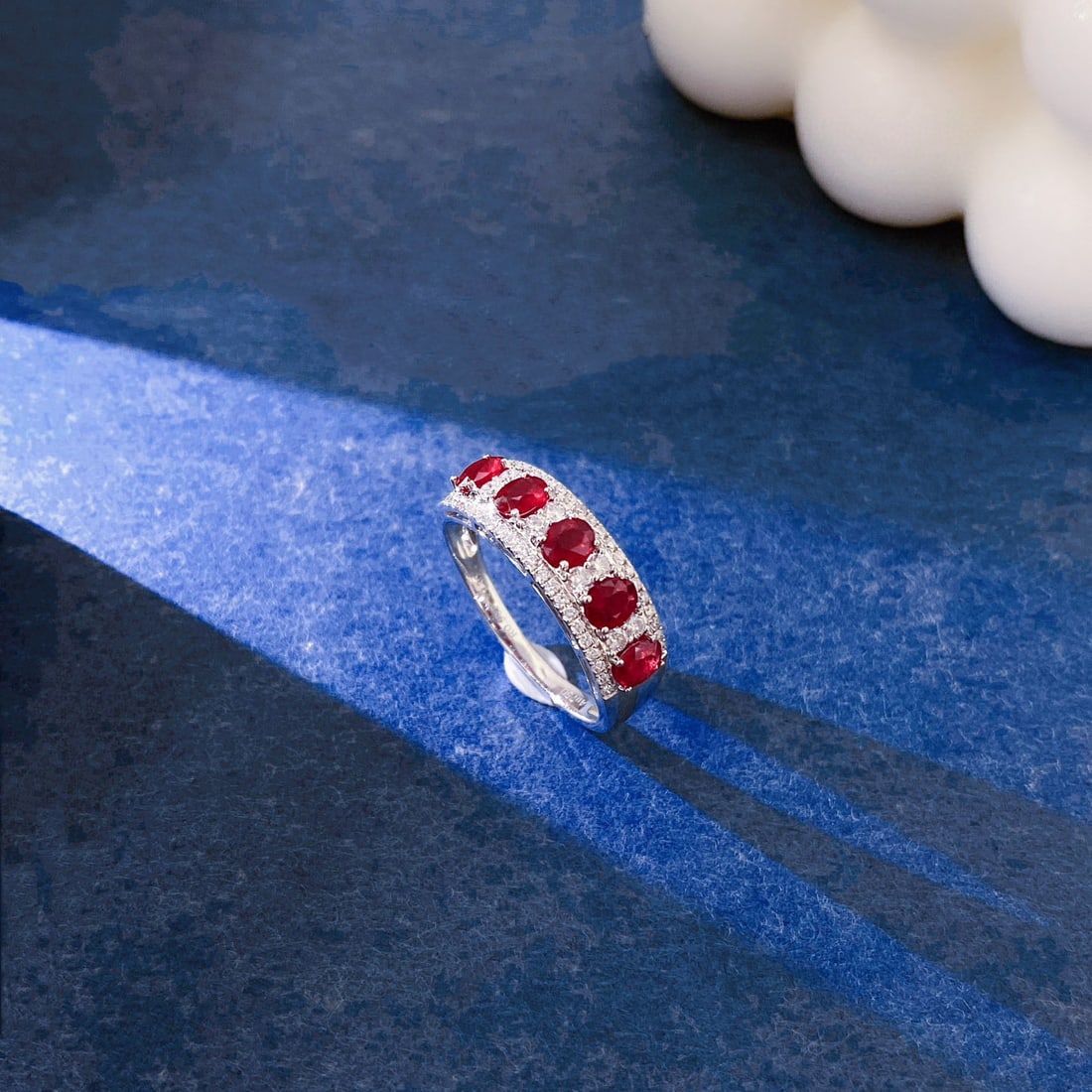 14k Gold 1.16 Ctw Natural Ruby & Diamond Ring - 5