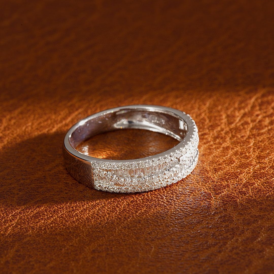 14k Gold 0.40 Ctw Natural H Diamond Ring - 2