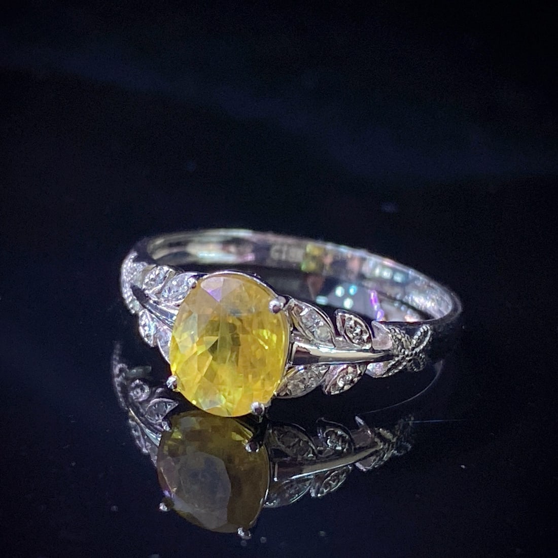 14k Gold 1.82 Ct Natural Sapphire & Diamond Ring - 2