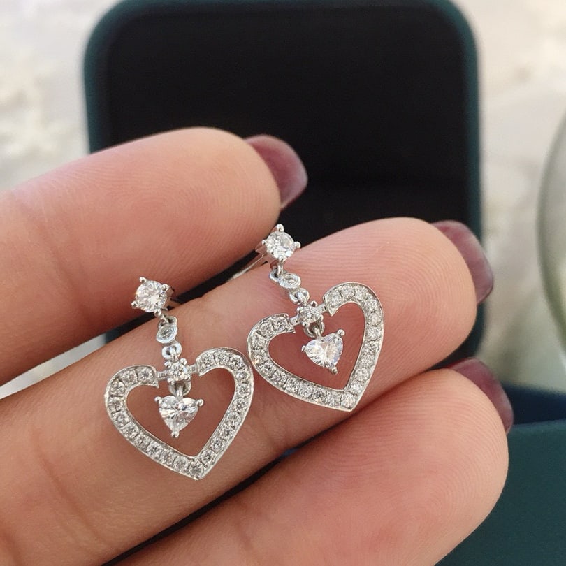 14k Gold 0.52 Ctw Natural H Diamond Earrings - 5