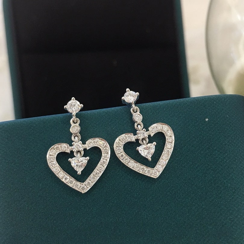 14k Gold 0.52 Ctw Natural H Diamond Earrings - 6